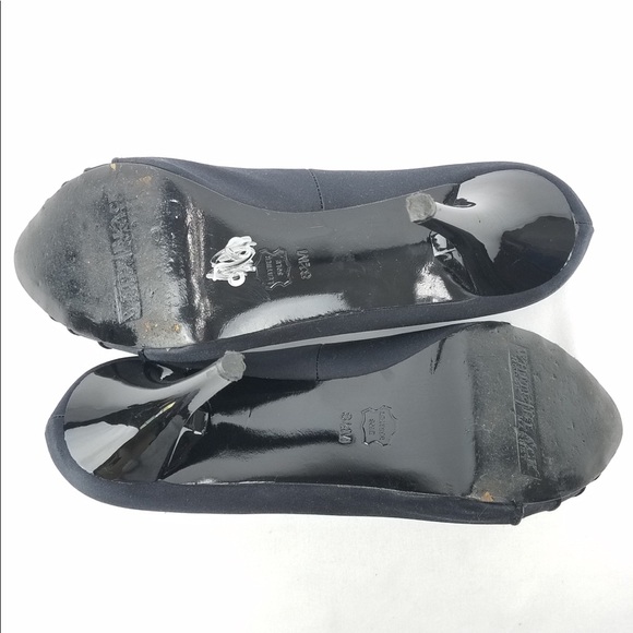 White House Black Market Navy Satin Pumps 8.5 - Picture 8 of 8